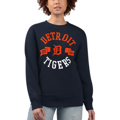 Detroit Tigers G-III 4Her by Carl Banks Women's Team Logo Fleece Pullover Sweatshirt - MLB Pullover