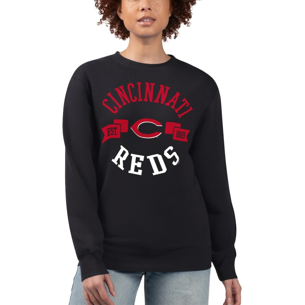 Cincinnati Reds G-III 4Her by Carl Banks Women's Team Logo Fleece Pullover Sweatshirt - MLB Pullover