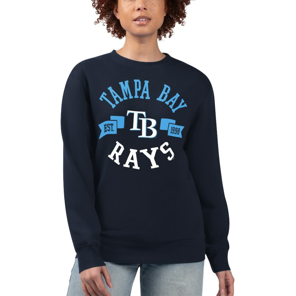 Tampa Bay Rays G-III 4Her by Carl Banks Women's Team Logo Fleece Pullover Sweatshirt - MLB Pullover