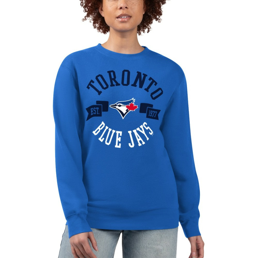 Toronto Blue Jays G-III 4Her by Carl Banks Women's Team Logo Fleece Pullover Sweatshirt - MLB Pullover
