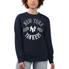 New York Yankees G-III 4Her by Carl Banks Women's Team Logo Fleece Pullover Sweatshirt - MLB Pullover