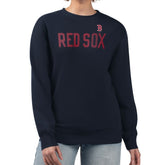 Boston Red Sox G-III 4Her by Carl Banks Women's Dot Print Team Logo Fleece Pullover Sweatshirt - MLB Pullover