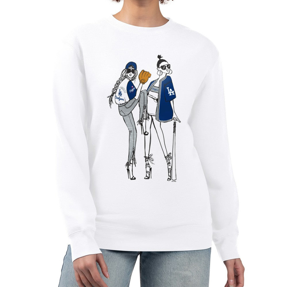 Los Angeles Dodgers G-III 4Her by Carl Banks Women's Baseball Girls Fleece Pullover Sweatshirt - MLB Pullover