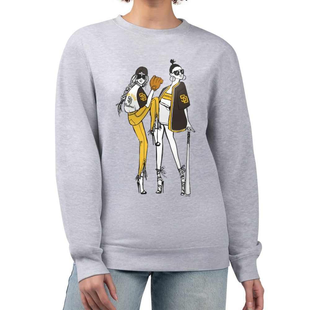 San Diego Padres G-III 4Her by Carl Banks Women's Baseball Girls Fleece Pullover Sweatshirt - MLB Pullover