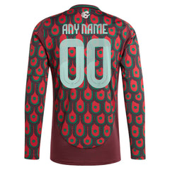 Mexico National Team 2024 Home Replica Custom Long Sleeve Jersey