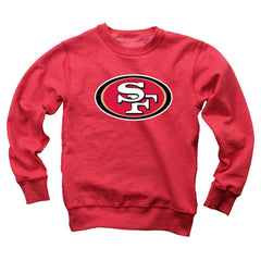 San Francisco 49ers Wes & Willy Youth Reversible Fleece Pullover Sweatshirt | NFL Hot