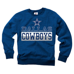 Dallas Cowboys Wes & Willy Youth Reversible Fleece Pullover Sweatshirt | NFL Discount