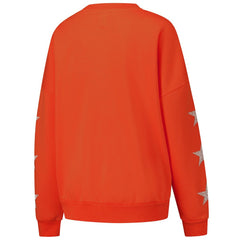 Cleveland Browns Gameday Couture Women's Rhinestone Star Sleeve Settle the Score Oversized Pullover Sweatshirt | NFL Hot