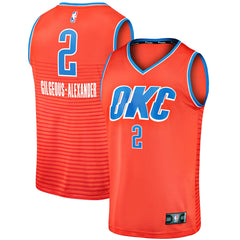 Orange Shai Gilgeous-Alexander Oklahoma City Thunder Fast Break Player Jersey | NBA