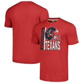 Houston Texans Homage Unisex Helmet Stripe Tri-Blend T-Shirt | NFL Hot