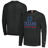 Houston Texans Homage Unisex Color Rush Crest Tri-Blend Pullover Sweatshirt | NFL Discount