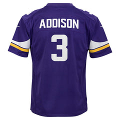 Minnesota Vikings Jordan Addison Youth Game Jersey | NFL On sale