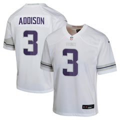 Minnesota Vikings Jordan Addison Youth Game Jersey | NFL New