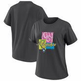 Milwaukee Brewers WEAR by Erin Andrews Women's Domestic Box Color Boyfriend T-Shirt - MLB T-shirts