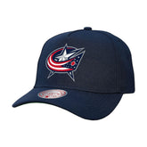 Columbus Blue Jackets Mitchell & Ness Core Team Ground Pro Adjustable Hat - NHL Hats
