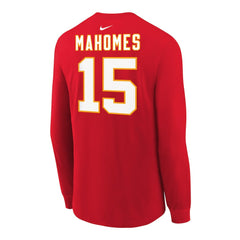 Kansas City Chiefs Patrick Mahomes Youth Player Name & Number Long Sleeve T-Shirt | NFL US