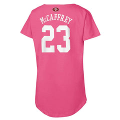 San Francisco 49ers Christian McCaffrey Girls Youth Player Name & Number T-Shirt | NFL Sale