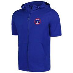Chicago Cubs Levelwear Recruit Short Sleeve Full-Zip Hoodie - MLB Hoodies