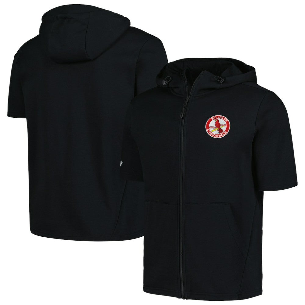 St. Louis Cardinals Levelwear Recruit Short Sleeve Full-Zip Hoodie - MLB Hoodies