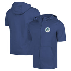 Seattle Mariners Levelwear Recruit Short Sleeve Full-Zip Hoodie - MLB Hoodies