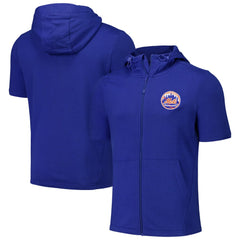 New York Mets Levelwear Recruit Short Sleeve Full-Zip Hoodie - MLB Hoodies