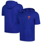 Philadelphia Phillies Levelwear Recruit Short Sleeve Full-Zip Hoodie - MLB Hoodies