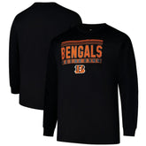 Cincinnati Bengals Profile Big & Tall Pop Long Sleeve T-Shirt | NFL Hot