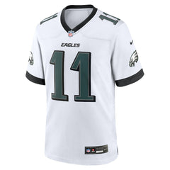 Philadelphia Eagles A.J. Brown White Game Jersey | NFL Discount