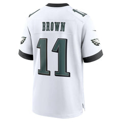 Philadelphia Eagles A.J. Brown White Game Jersey | NFL Discount