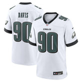 Philadelphia Eagles Jordan Davis White Game Jersey | NFL Online