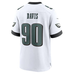 Philadelphia Eagles Jordan Davis White Game Jersey | NFL Online