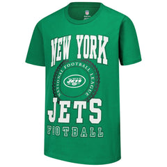 New York Jets Youth Stitched Up Retro Logo T-Shirt | NFL New