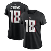 Atlanta Falcons Kirk Cousins Women's Player Name & Number T-Shirt | NFL New
