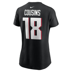 Atlanta Falcons Kirk Cousins Women's Player Name & Number T-Shirt | NFL New