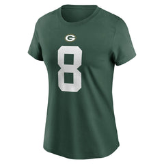 Green Bay Packers Josh Jacobs Women's Player Name & Number T-Shirt | NFL US
