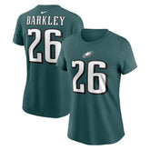 Philadelphia Eagles Saquon Barkley Women's Player Name & Number T-Shirt | NFL Discount