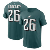 Philadelphia Eagles Saquon Barkley Player Name & Number T-Shirt | NFL New