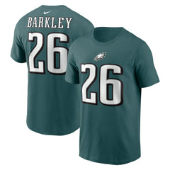 Philadelphia Eagles Saquon Barkley Player Name & Number T-Shirt | NFL New