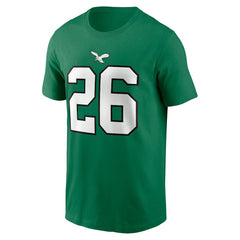 Philadelphia Eagles Saquon Barkley Player Name & Number T-Shirt | NFL Outlet