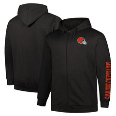 Cleveland Browns Big & Tall Sleeve Hit Full-Zip Hoodie | NFL US