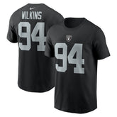 Las Vegas Raiders Christian Wilkins Player Name & Number T-Shirt | NFL Discount