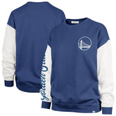 Royal Golden State Warriors '47 Women's Plus Size Oversized Rise Andie Pullover Sweatshirt sale | NBA