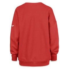 Red Chicago Bulls '47 Women's Rise Wax Pack Daze '80s Oversize Pullover Sweatshirt | NBA