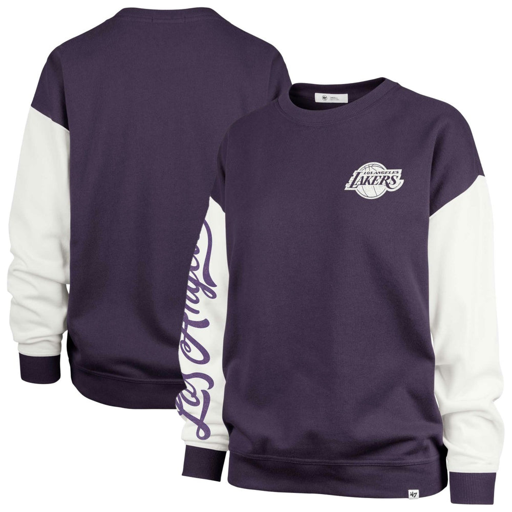 Purple Los Angeles Lakers '47 Women's Rise Andie Pullover Sweatshirt | NBA