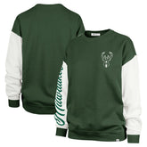 Hunter Green Milwaukee Bucks '47 Women's Rise Andie Oversized Pullover Sweatshirt | NBA