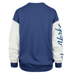 Blue New York Knicks '47 Women's Rise Andie Oversized Pullover Sweatshirt | NBA