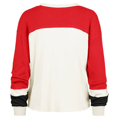 Cream Chicago Bulls '47 Women's Curve Raglan Long Sleeve T-Shirt sale | NBA