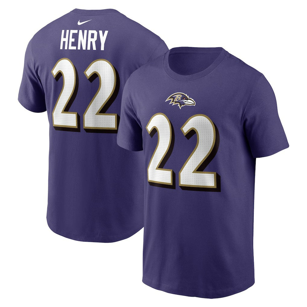 Baltimore Ravens Derrick Henry Player Name & Number T-Shirt | NFL Sale