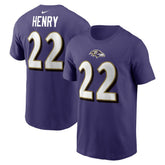 Baltimore Ravens Derrick Henry Player Name & Number T-Shirt | NFL Sale