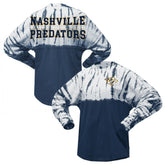 Nashville Predators Spirit Jersey Unisex Crystal Half Dye Long Sleeve T-Shirt - NHL T-shirts